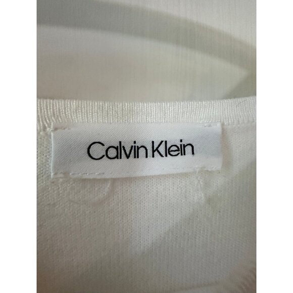Calvin Klein women’s size medium white sweat sweater - Picture 5 of 10